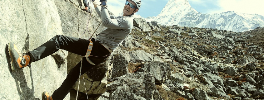 Training around Ama Dablam base camp