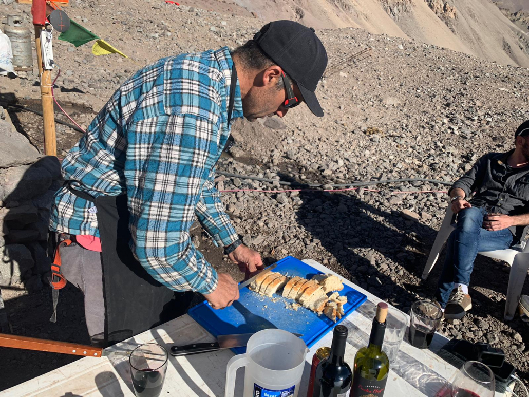 Cacho, our Argentinian guide who leads our climbs exclusively and reached the summit of Aconcagua for his 50th time!