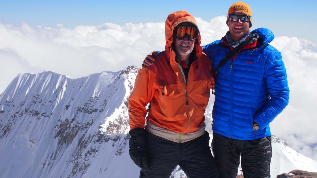 At the summit of Aconcagua
