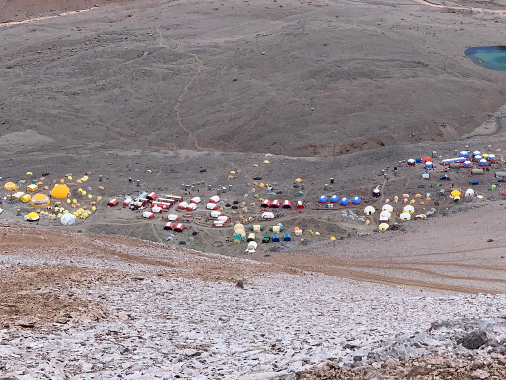 Plaza de Mulas base camp