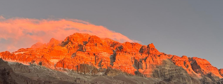 Sunset on Aconcagua