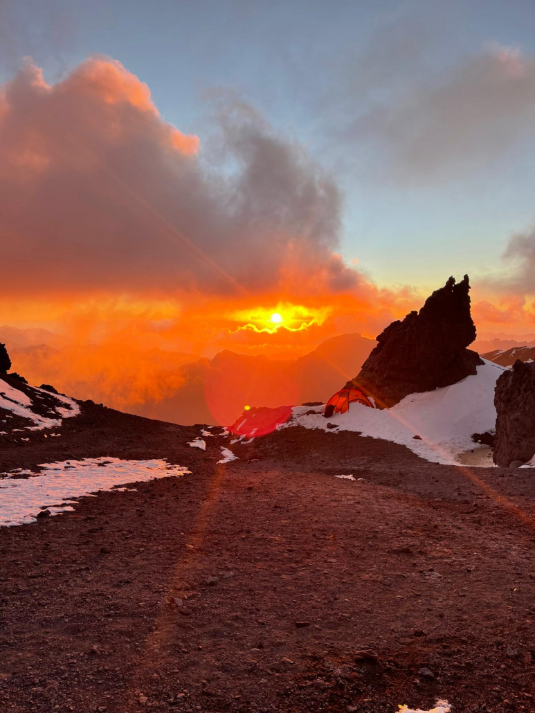 Sunset on Aconcagua