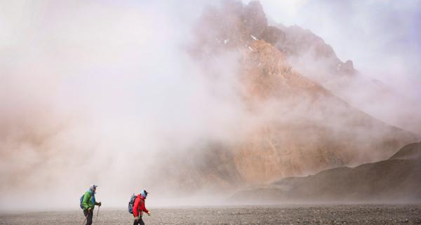 Our team in the Horcones River Valley, en route to base camp. Photo: Terray Sylvester