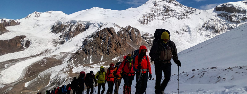 The team moving up to Camp Canada!