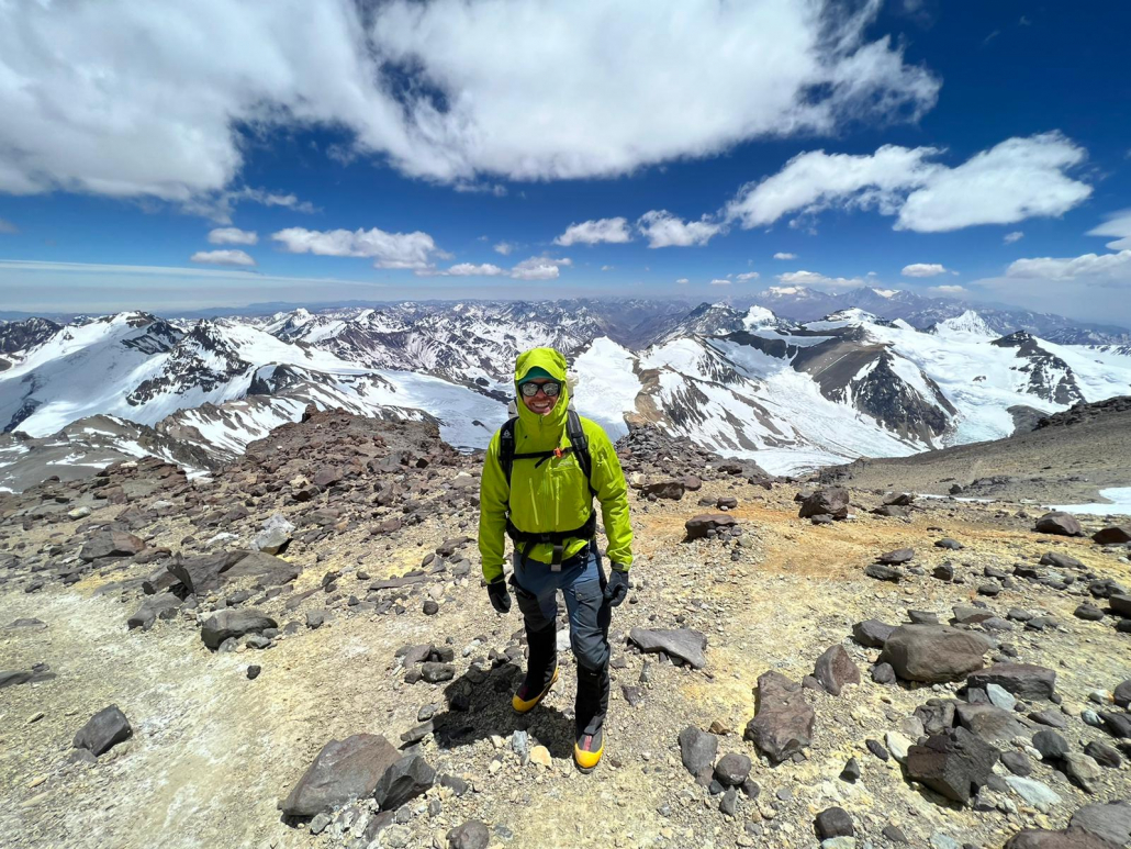 360-degree views of the surrounding Andes from high on Aconcagua!