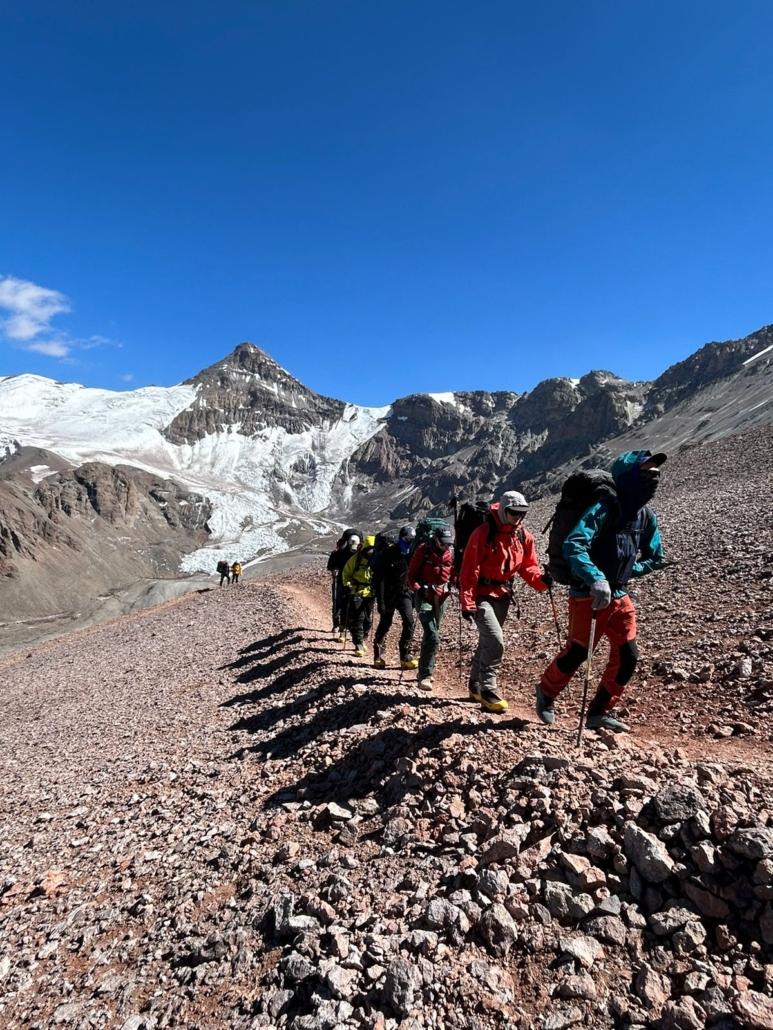 Moving up on a beautiful day in Argentina!