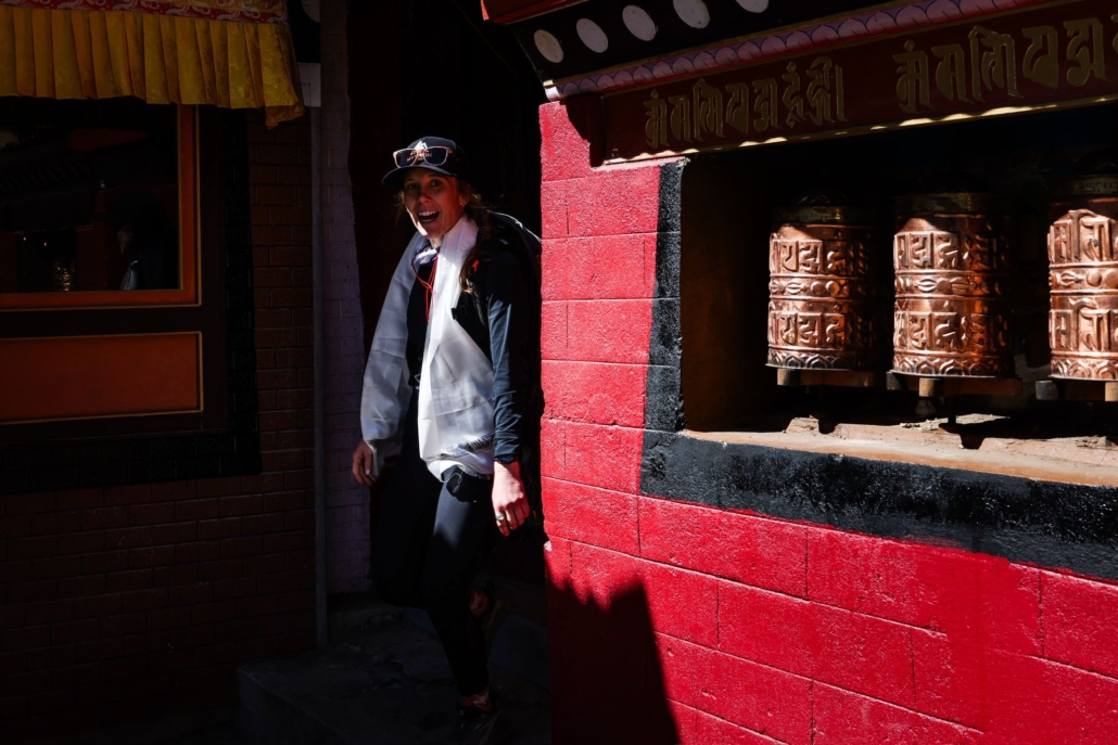 Everest Base Camp trekker Miga visiting the monastery in Pangboche. (Photo by Terray Sylvester)