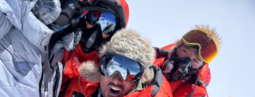 Summit photo atop Mount Everest!