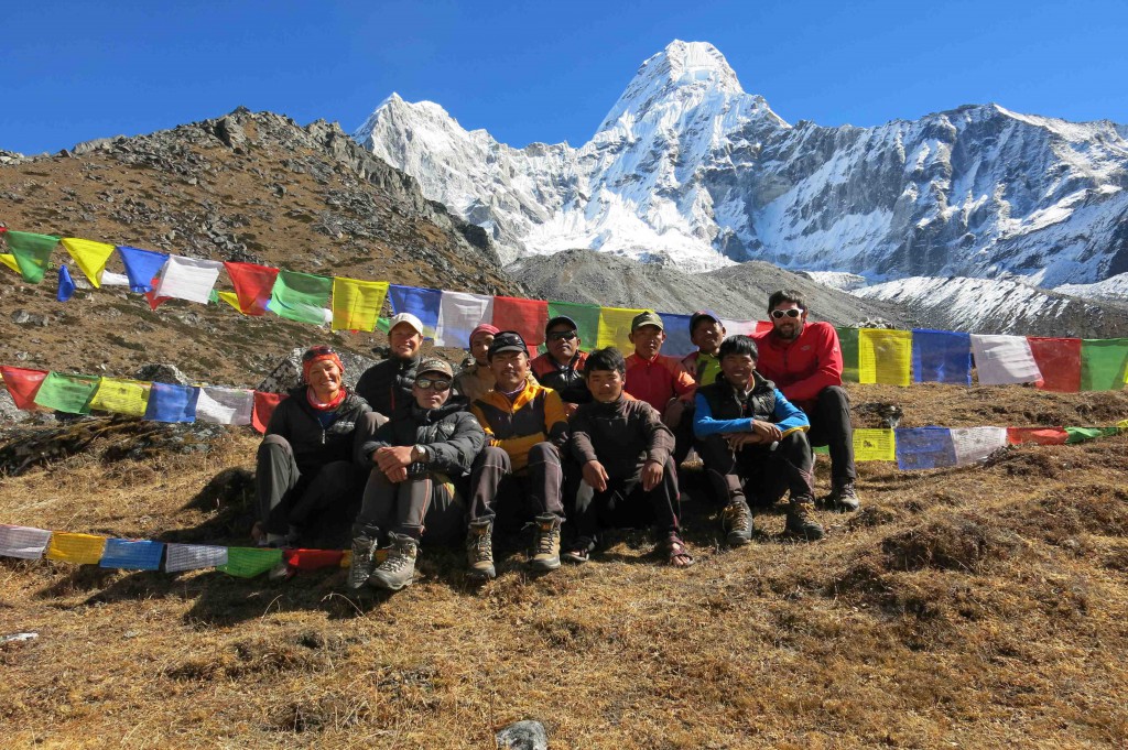 Ama Dablam: Team in base camp