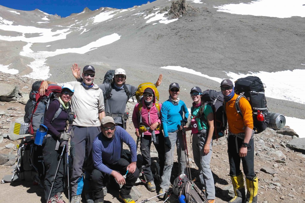 The team at Camp 1 on the way up.jpg
